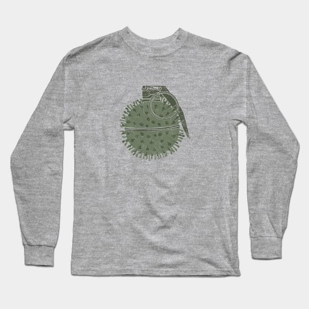 Covid-19 Hand Grenade Long Sleeve T-Shirt by jemae